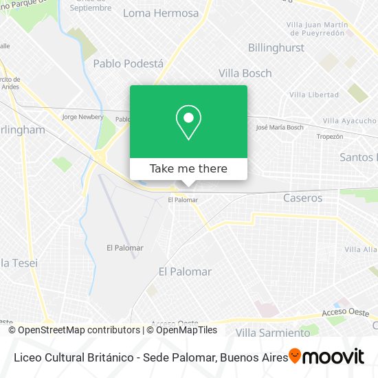 Liceo Cultural Británico - Sede Palomar map