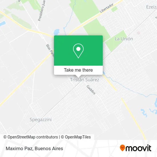 Maximo Paz map