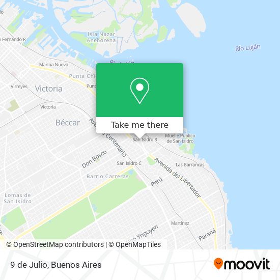 Mapa de 9 de Julio