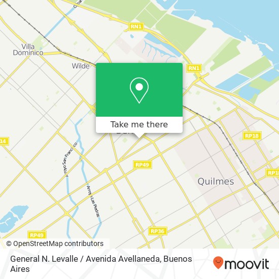 Mapa de General N. Levalle / Avenida Avellaneda