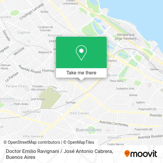 Doctor Emilio Ravignani / José Antonio Cabrera map
