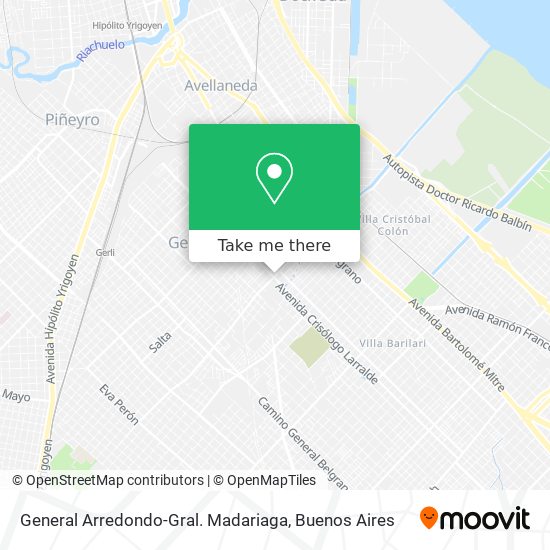 General Arredondo-Gral. Madariaga map