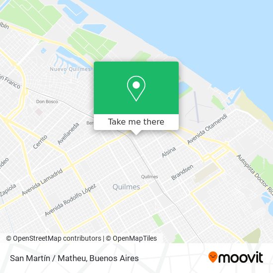 San Martín / Matheu map