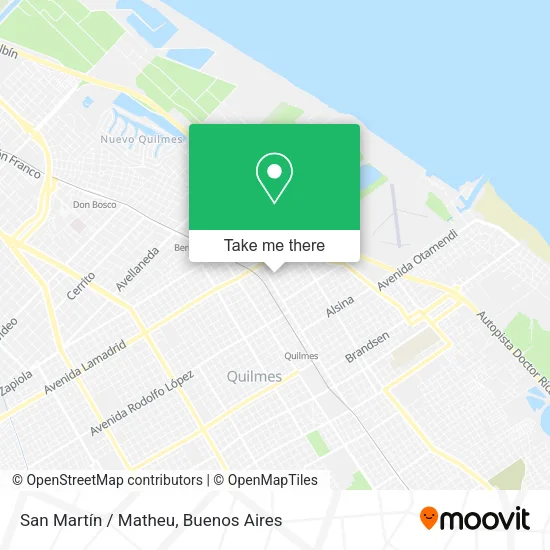 Mapa de San Martín / Matheu