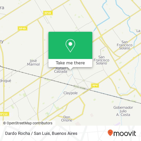 Mapa de Dardo Rocha / San Luis