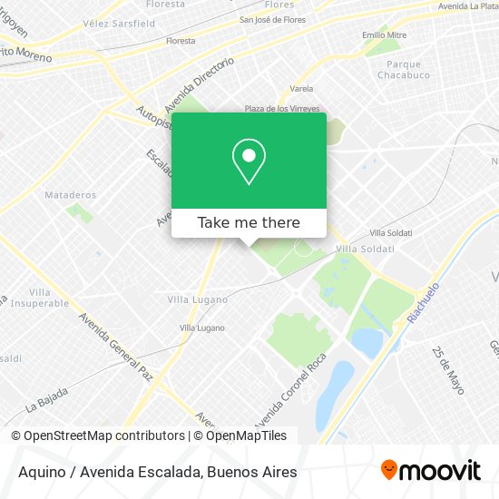 Aquino / Avenida Escalada map