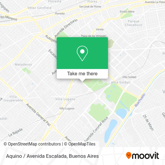 Aquino / Avenida Escalada map
