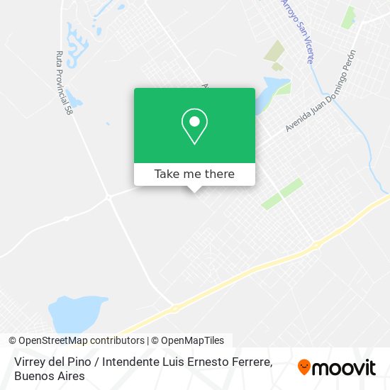 Virrey del Pino / Intendente Luis Ernesto Ferrere map