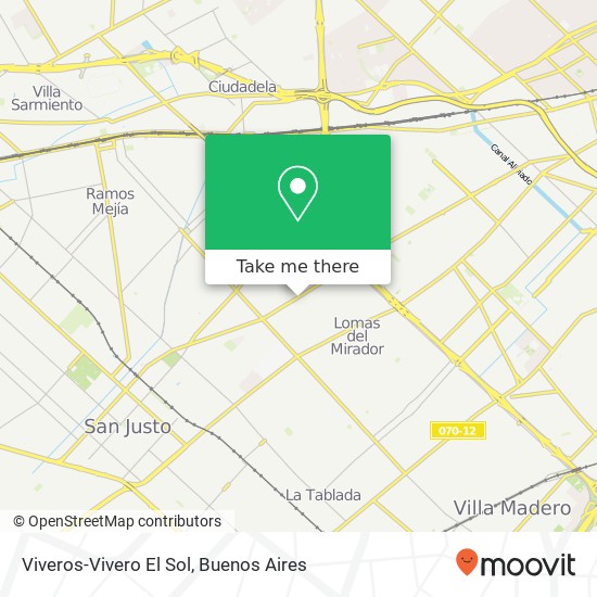 Viveros-Vivero El Sol map