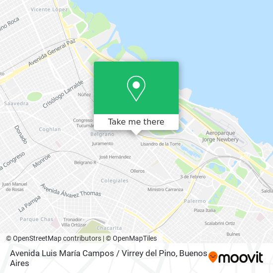 Avenida Luis María Campos / Virrey del Pino map