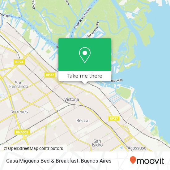 Casa Miguens Bed & Breakfast map