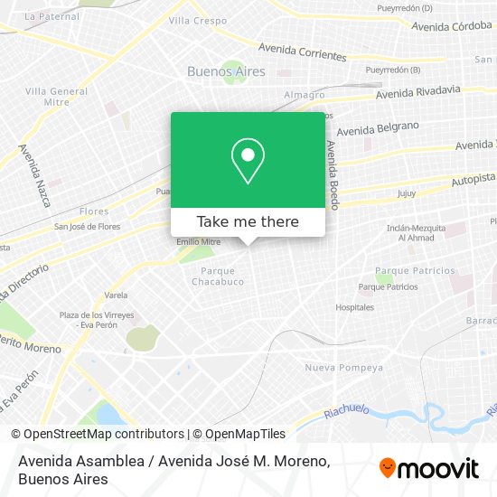 Mapa de Avenida Asamblea / Avenida José M. Moreno