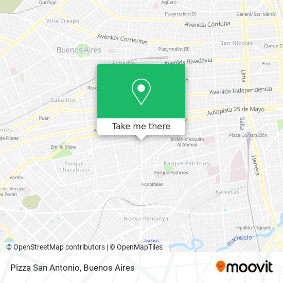 Pizza San Antonio map