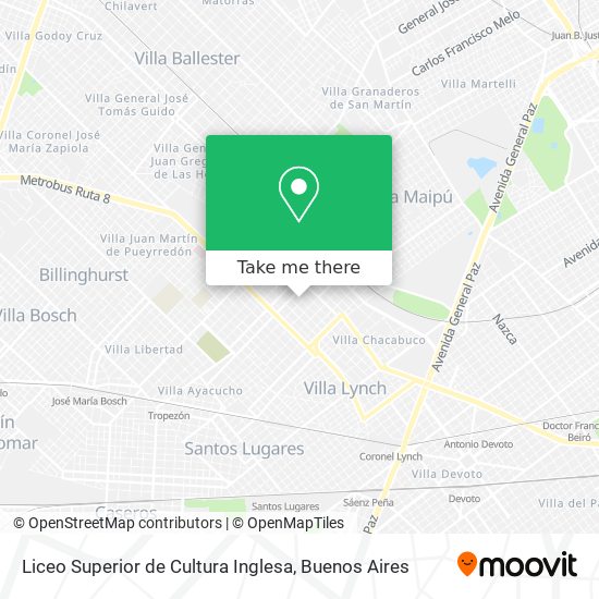 Liceo Superior de Cultura Inglesa map