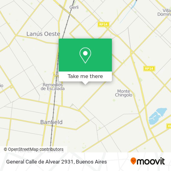 Mapa de General Calle de Alvear 2931