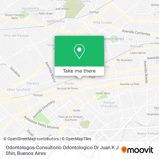 Odontologos-Consultorio Odontologico Dr Juan K J Shin map