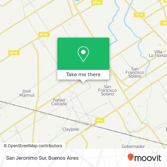 San Jeronimo Sur map