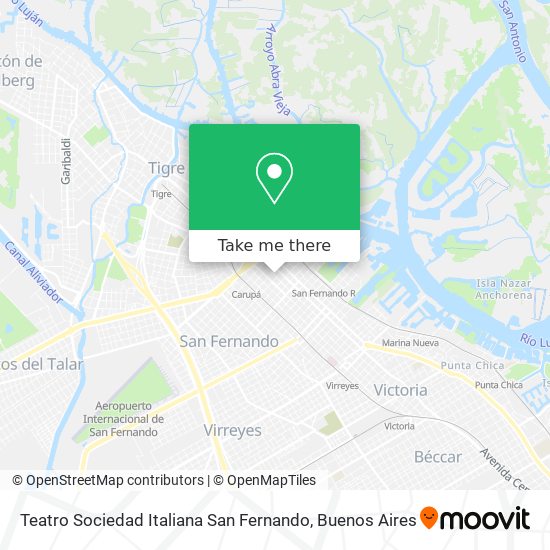 Teatro Sociedad Italiana San Fernando map