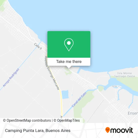 Camping Punta Lara map