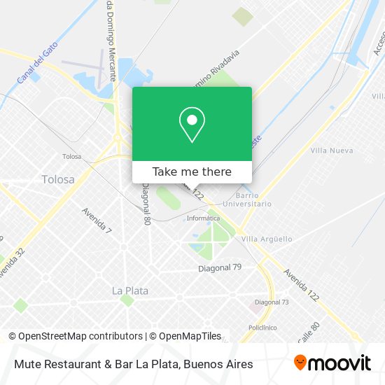 Mapa de Mute Restaurant & Bar La Plata