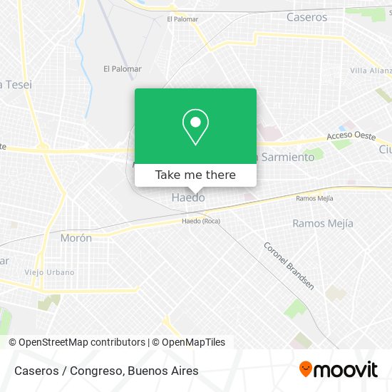 Caseros / Congreso map