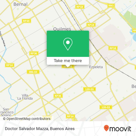 Doctor Salvador Mazza map