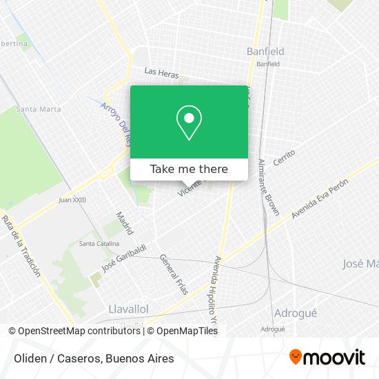 Oliden / Caseros map