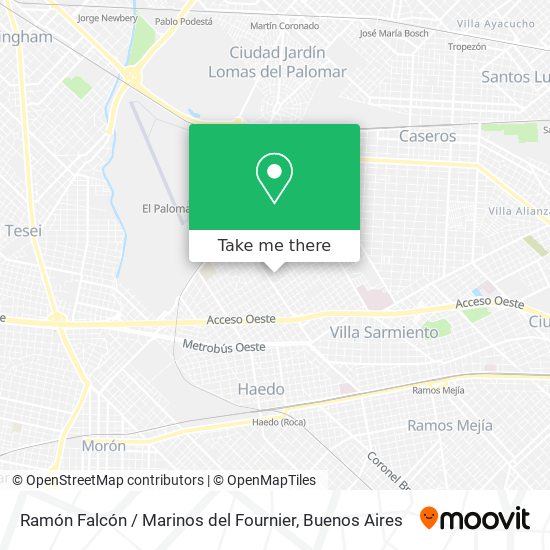 Ramón Falcón / Marinos del Fournier map