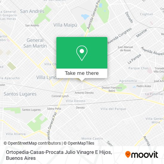 Ortopedia-Casas-Procata Julio Vinagre E Hijos map