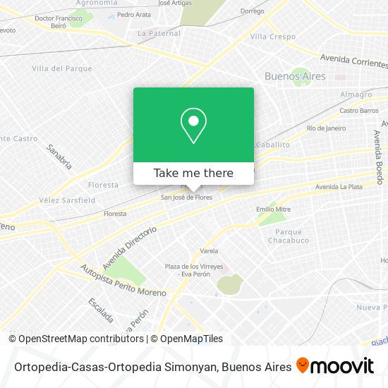 Mapa de Ortopedia-Casas-Ortopedia Simonyan