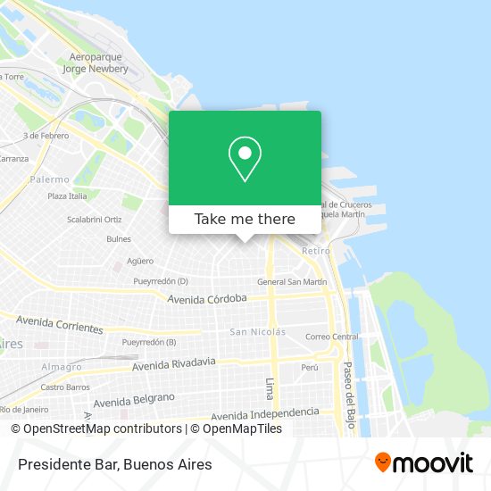 Mapa de Presidente Bar