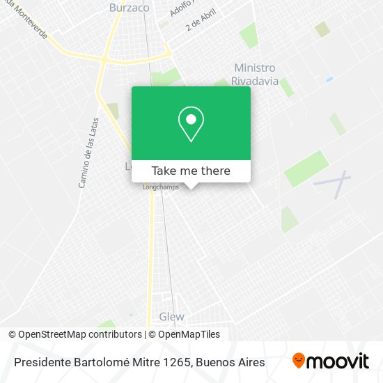 Mapa de Presidente Bartolomé Mitre 1265