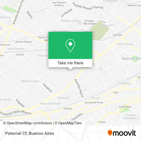 Mapa de Paternal Cf