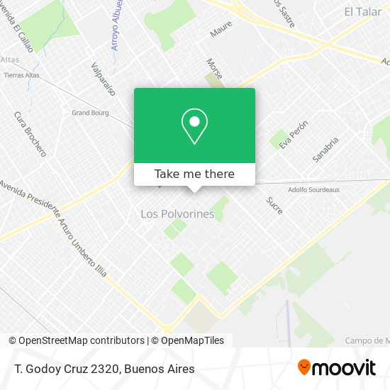 T. Godoy Cruz 2320 map