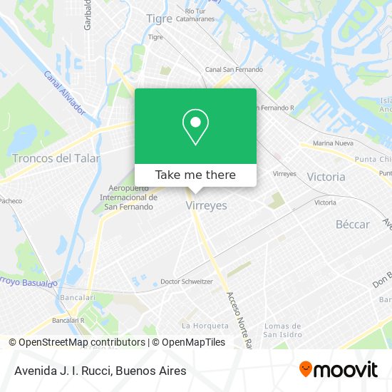 Avenida J. I. Rucci map