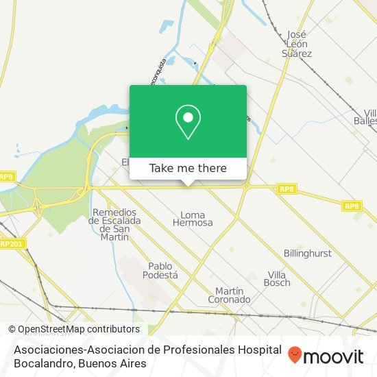 Asociaciones-Asociacion de Profesionales Hospital Bocalandro map