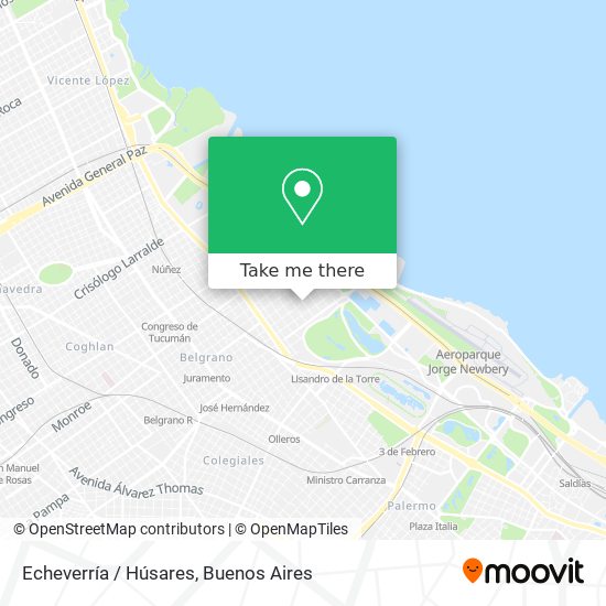 Echeverría / Húsares map