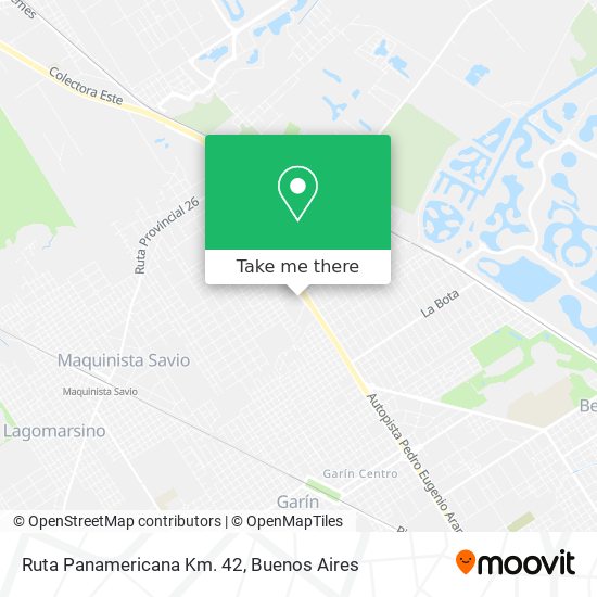 Ruta Panamericana Km. 42 map