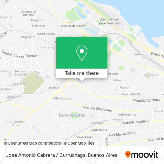 José Antonio Cabrera / Gurruchaga map