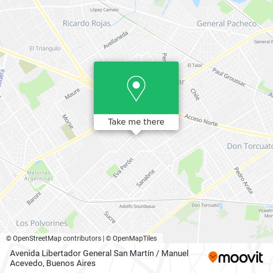 Avenida Libertador General San Martín / Manuel Acevedo map
