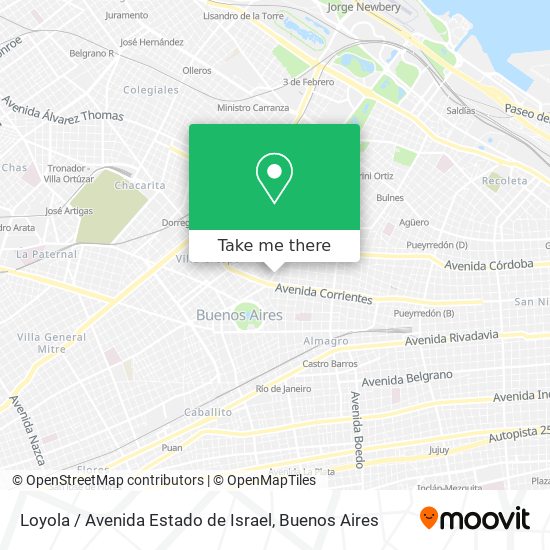 Mapa de Loyola / Avenida Estado de Israel