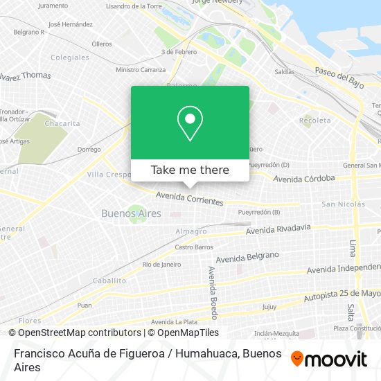 Mapa de Francisco Acuña de Figueroa / Humahuaca
