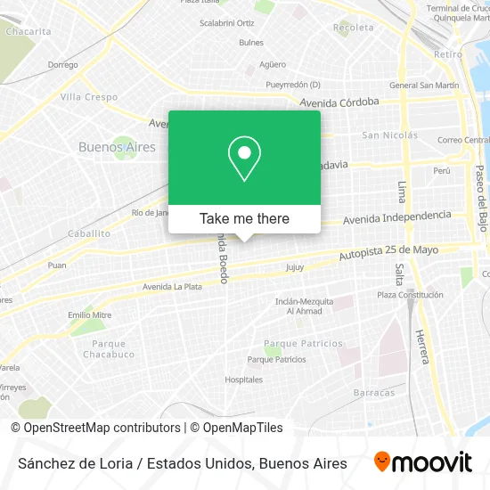 Sánchez de Loria / Estados Unidos map