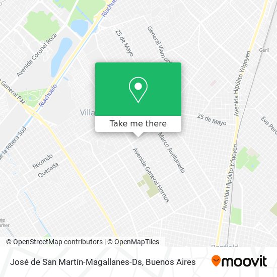 José de San Martín-Magallanes-Ds map