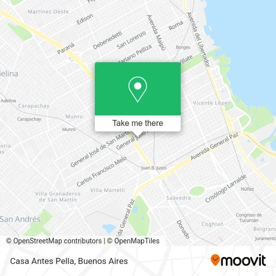 Casa Antes Pella map