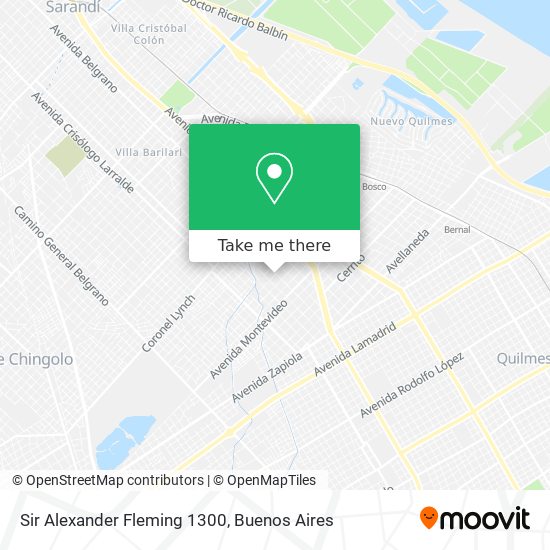 Sir Alexander Fleming 1300 map