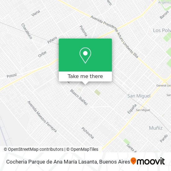 Cocheria Parque de Ana María Lasanta map