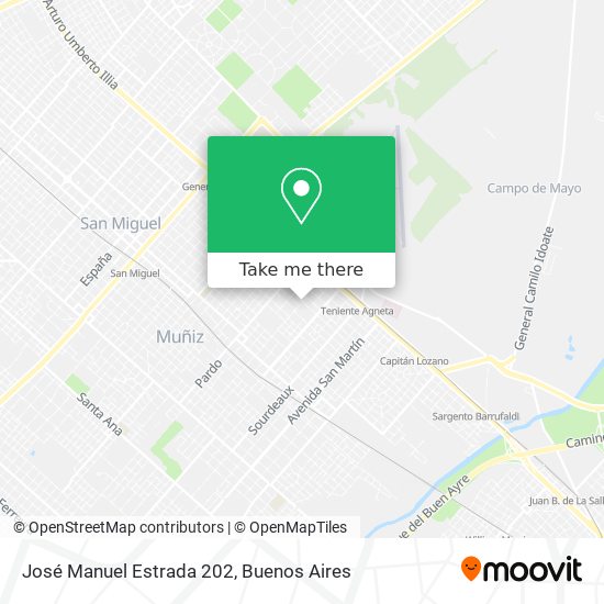 Mapa de José Manuel Estrada 202