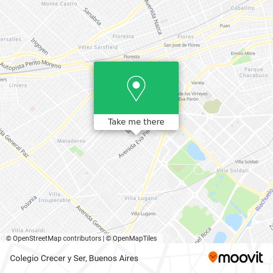 Colegio Crecer y Ser map