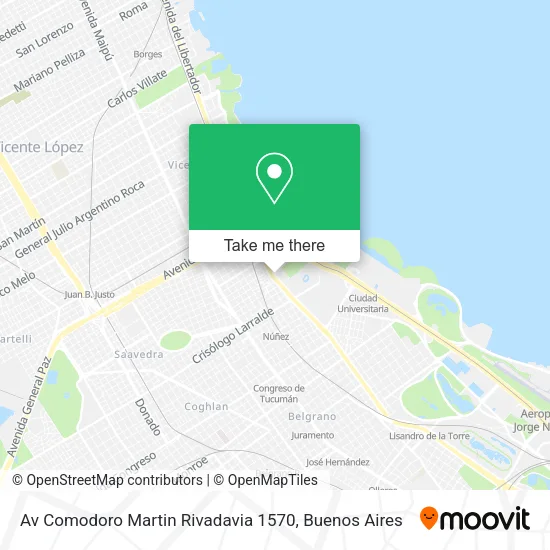 Mapa de Av Comodoro Martin Rivadavia 1570